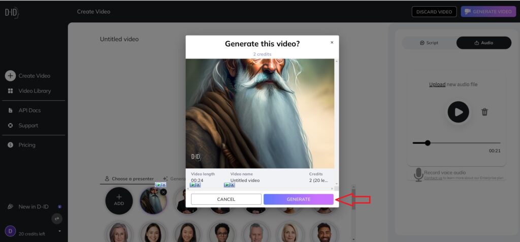 how to create avatar video?